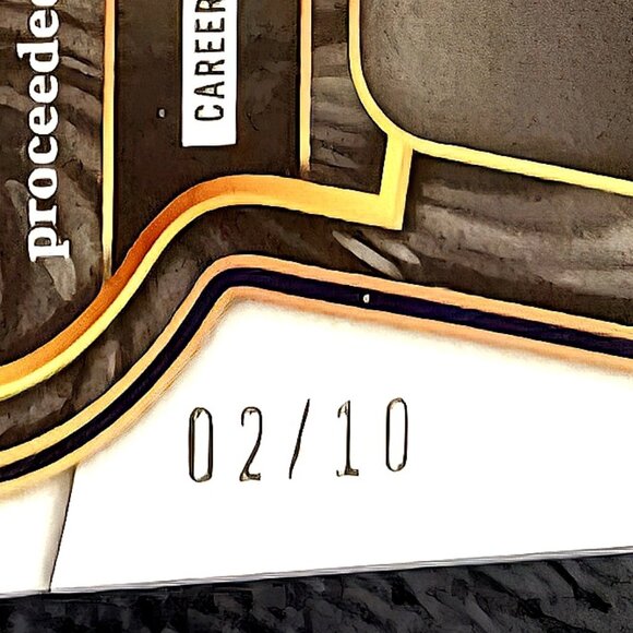 2023 Select Prizms 02/10 Gold Flash #271 Cecil Fielder Diamond Level Detroit - Picture 2 of 3